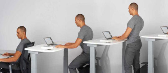 Bureaux assis debout