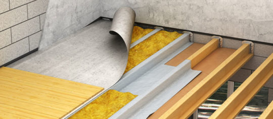 Flocage isolation plancher