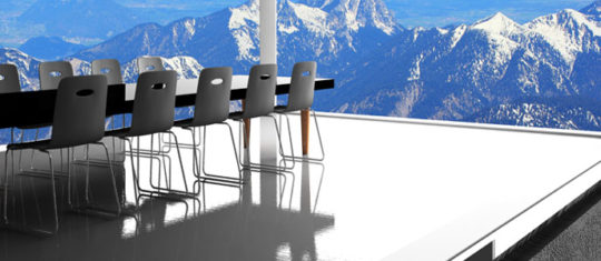 Séminaire d'entreprise dans les montagnes